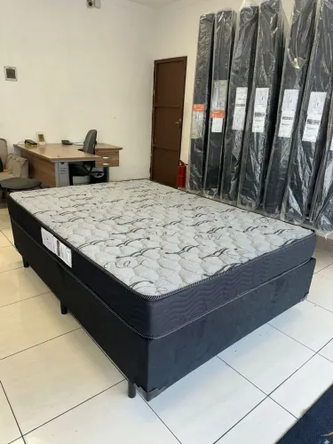 Kit completo cama box com colchão, novos direto da fábrica! Frete grátis