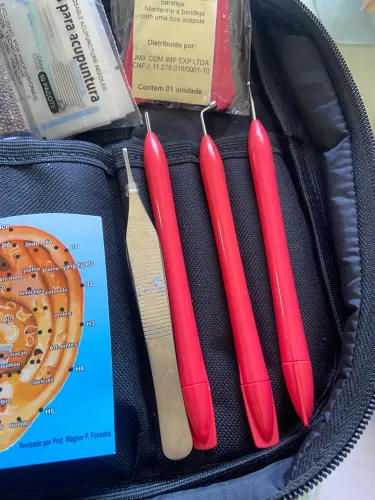 Kit para Auriculoterapia - terapia auricular com sementes