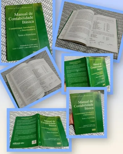 Manual de Contabilidade Básica, livro usado, mas em bom estado.