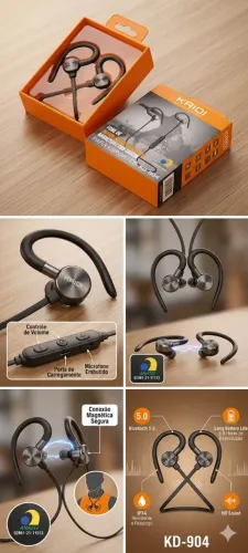 Fone de ouvido kaidi