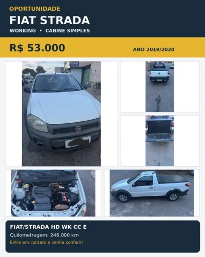 Fiat Strada Working Hard 1.4 Fire Flex 8V CS 2020