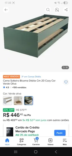 Cama Bicama solteiro
