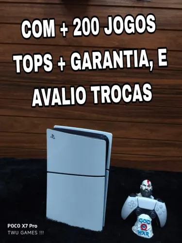 PS5 + GARANTIA + 200 JOGOS