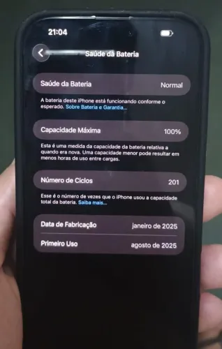 iPhone 16 Pro Max - 256 GB - bateria 100% - preto - tenho a caixa.