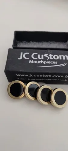 Botoes para pistos Tuba JCCustom preto