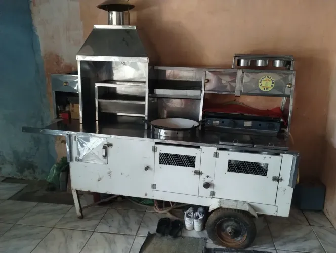 Carrinho de churrasco 4 em 1 completo