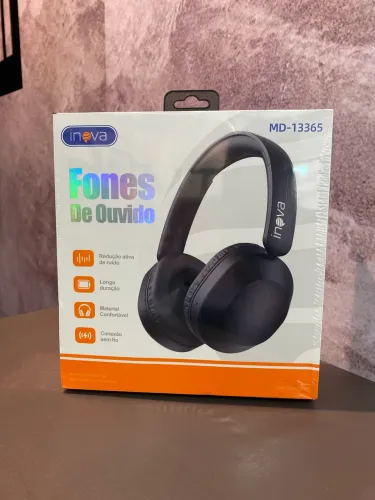 Fone de Ouvido Sem Fio Bluetooth 6.0 Premium ANC Hifi Redução de Ruído Ativo