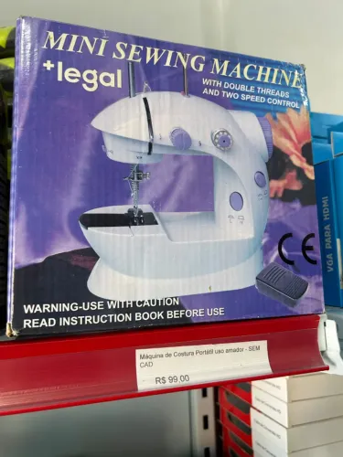 Máquina de Costura Portátil uso amador