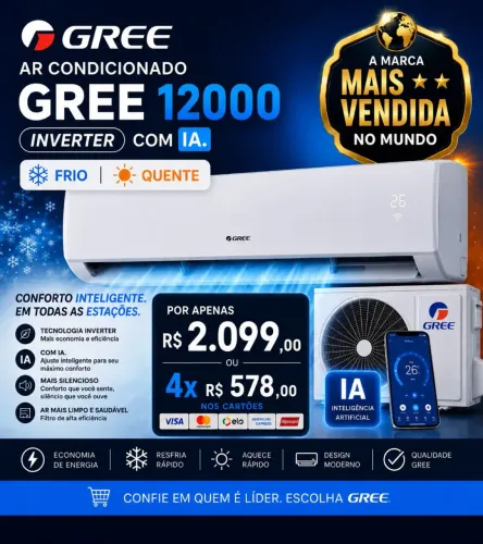 Ar condicionado gree inverter 12000