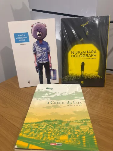Mangás Inio Asano Kit 3 Livros | Nijigahara + Cidade da Luz + What a Wonderful World