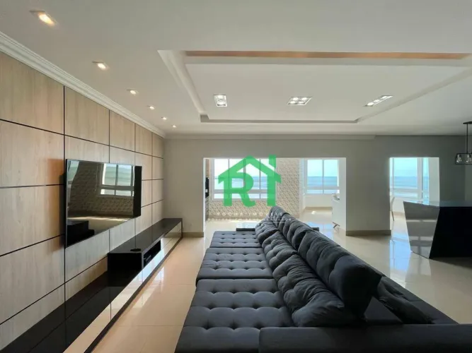 Apartamento frente mar, vista mar, 4 dormitórios (2 suítes), 2 vagas, Pitangueiras, Guaruj
