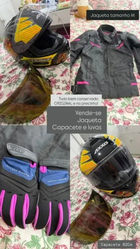 Jaqueta x11, capacete e Luva x11