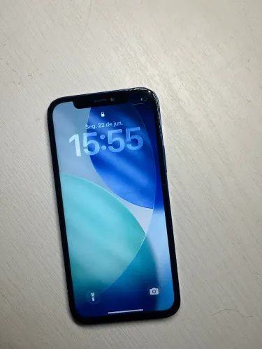 iPhone 12 Azul 128GB - Perfeito Funcionamento (Bateria 75%)