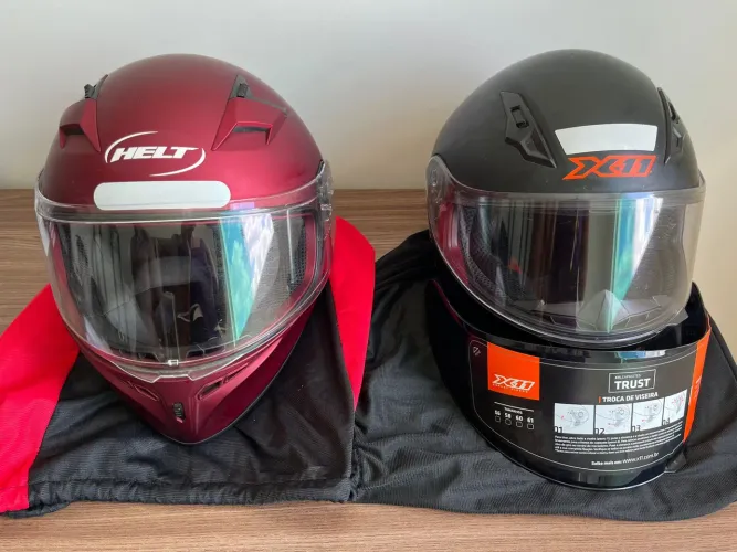 Capacete x11 e Helt 