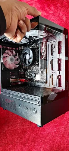 Kit Ryzen 3 3200G + Placa A320M 2.0, + gabinete Mini Aquário e placa Wi-Fi BE 5400
