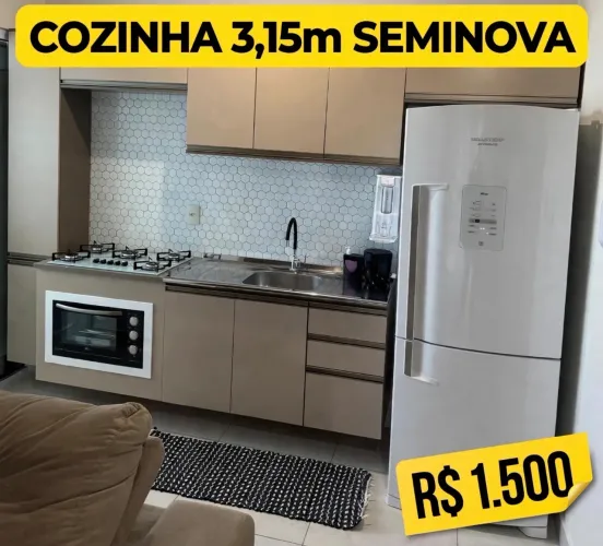 COZINHA MODULADA 3,15m EM MDF- SEMINOVA SANGÃO