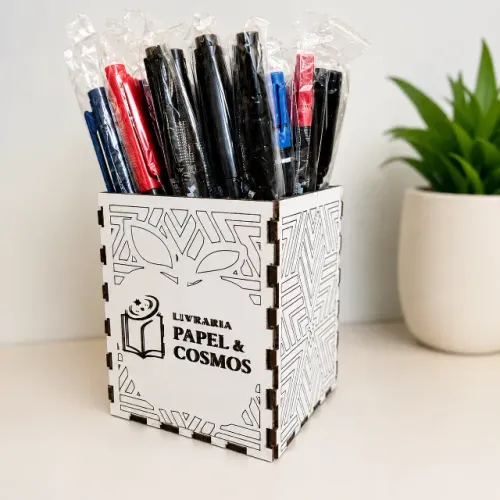 Porta Canetas Personalizada Em MDF