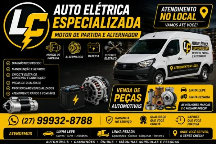 Manutenção elétrica em Caminhões, Máquinas e Veículos - ES