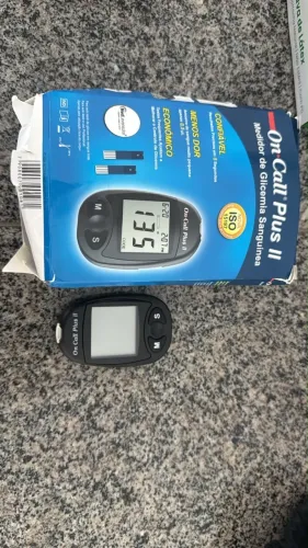 Título: Medidor de Glicemia On Call Plus II - Completo com Caixa