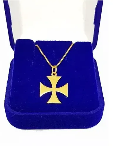 Pingente Vasco da Gama Campeão do Mundo Ouro 18 Kilates Peso 1.35 Gramas 14 mm