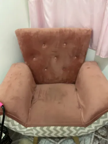 Poltrona rosa claro