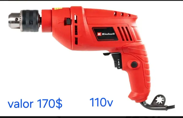 Furadeira de impacto einhell reversível controle de velocidade 110v novo entregamos 