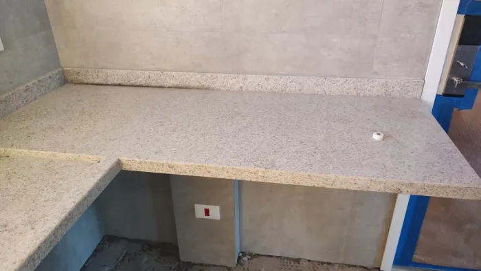 Bancada Gourmet em Granito com Área Molhada e Área Seca - 3,05 m