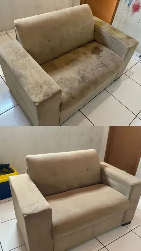 Limpeza e higienização de estofados 