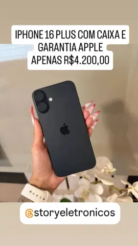 IPHONE 16 PLUS CAIXA E GARANTIA APPLE