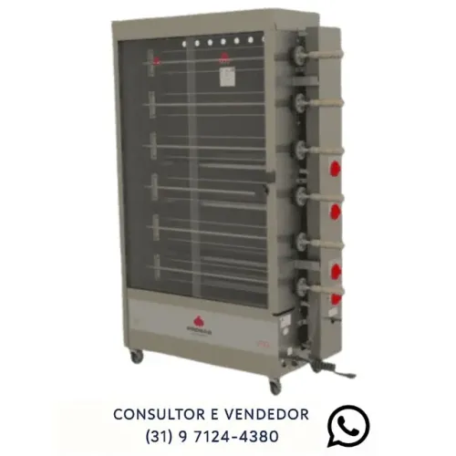 Assadeira de Frango 30 Frangos Progas 