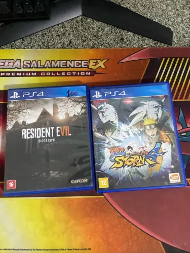 Naruto e Resident evil para PS4 originais e completos