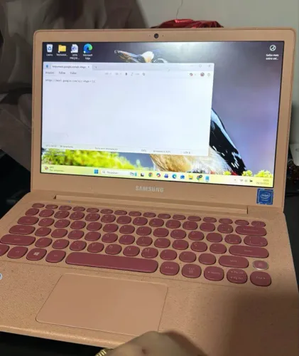 Notebook rosa Samsung