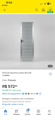 Vendo itens de acabamento de obra