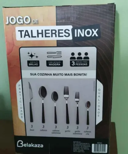 Jogo de talheres inox 18 peças