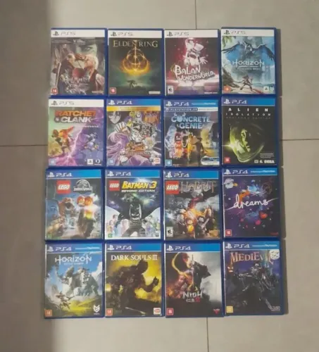 Lote de Jogos para Playstation 3, 4, 5, Xbox One e Xbox Séries