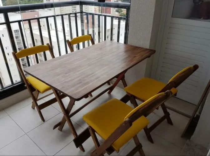 Mesa retangular dobravel