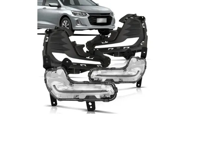 Kit Milha Neblina Daylight drl LED Onix Plus 2020 2021 