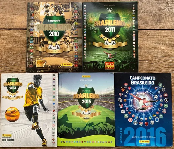 álbuns de figurinhas - BRASILEIRÃO 2010/2011/2014/2015/1016