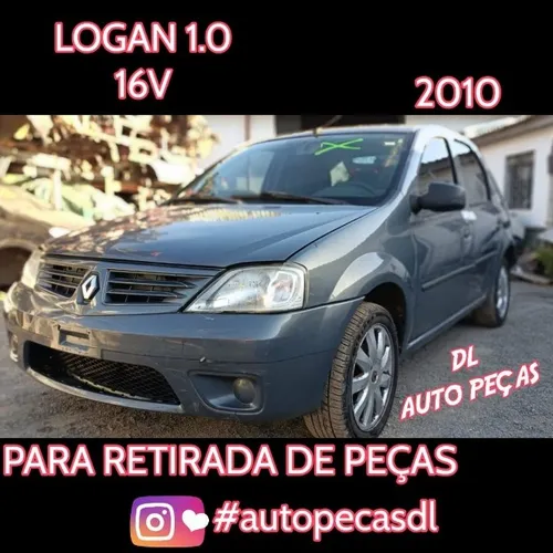 Sucata Renault Logan 1.0 2009 2010 sucata para retirada de peças