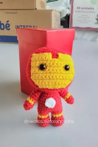 Homem de ferro - Amigurumi