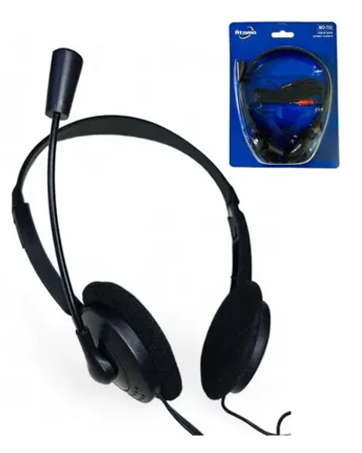 Fone Headset Com Microfone Átomo MO-753