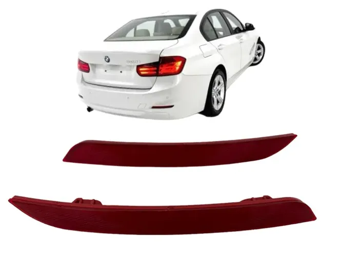 Par Refletor Olho de Gato Traseiro BMW 320i 328i 2013 2014 2015