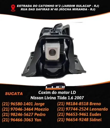 Coxim do motor LD Nissan Livina Tiida 1.6 2007