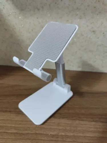 Suporte Mesa Para Celular Ajustável Articulado Tablet, Smartphone (Branco)