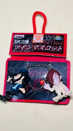 Lupin The Third - Chaveiro c/ 2 bonecos - altura 3 cm - Banpresto Vintage - 2001