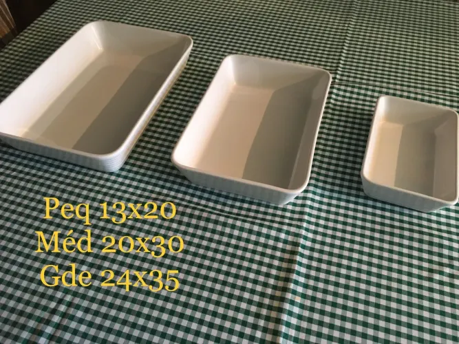 Formas de porcelana kit 3 peças 