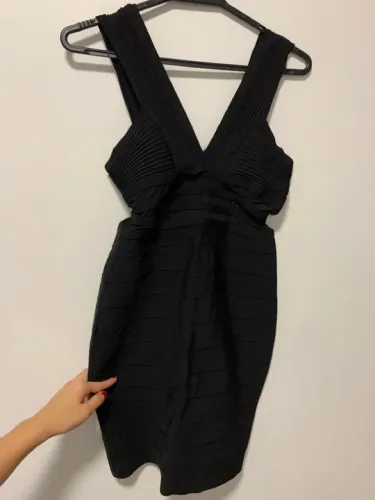 Vestido bandagem preto