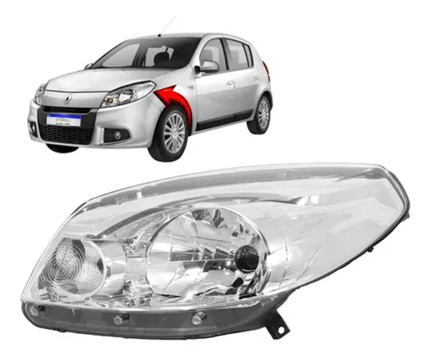 Farol Renault Sandero 2012 2013 2014 L.e Novo