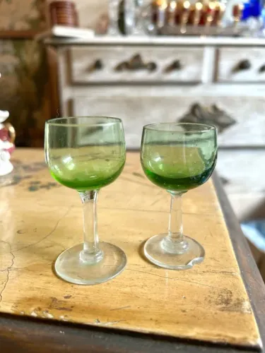 Mini Taças Verde Licor/ Dose