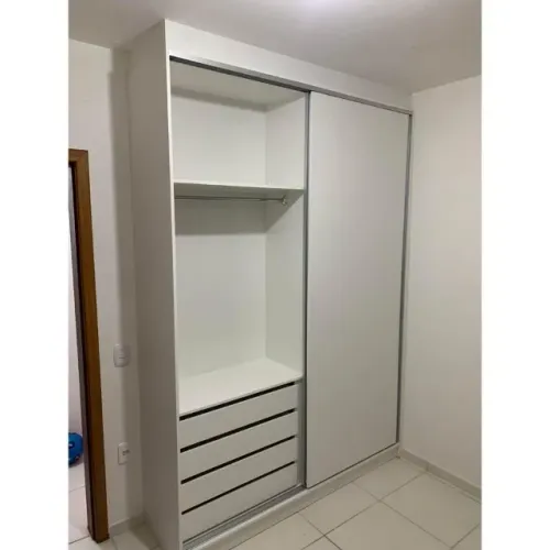 Roupeiro com duas Portas de correr em 100%MDF